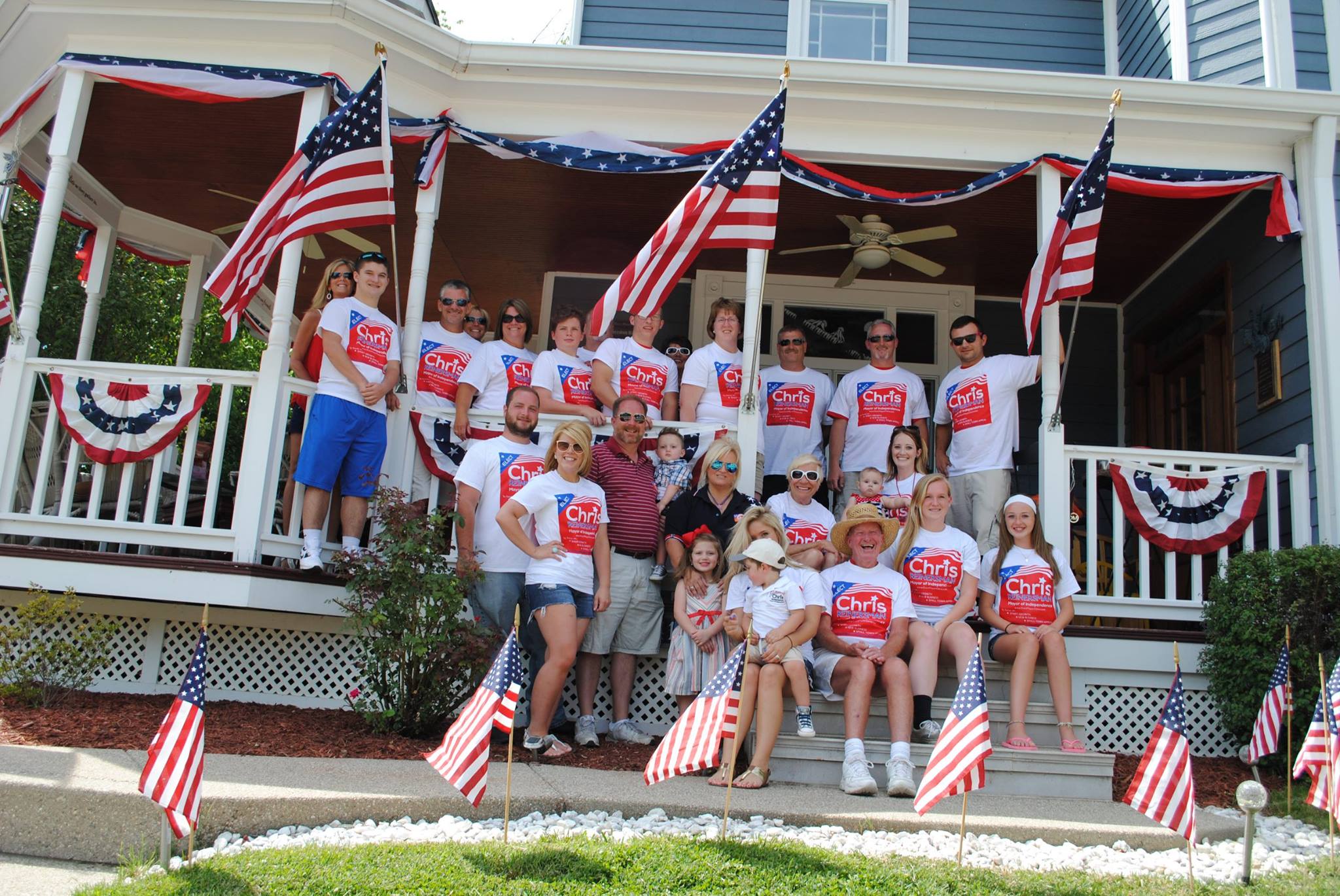 Campaign volunteers and supporters